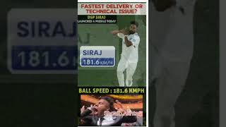 MD Siraj 🥵 bowling speed 1816 KMH youtubeshorts cricket shotrs video viral ipl2025 [upl. by Greenebaum]