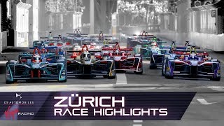 Formula E Zürich EPrix Race Highlights DS Virgin Racing S4 R10 [upl. by Hardi]