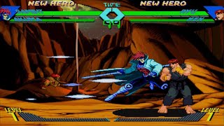 Mvc collection xmen vs street fighter gambit 100 combo [upl. by Ferrick]