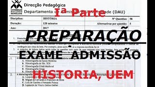 PREPARAÇÃO DE EXAME DE ADMISSÃO DE HISTORIA UEM 1a Parte [upl. by Erminie]