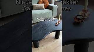 Nieuw Salontafel James Een zwarte mangohouten tafel in organische vorm leenbakker salontafel [upl. by Oleta]