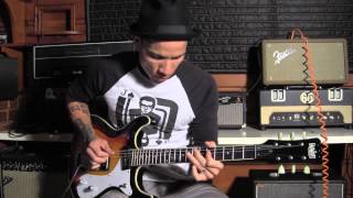 From the Archives Eastwood Guitars Sidejack DLX Mosrite style demo  RJ Ronquillo [upl. by Sanbo]