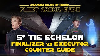 Here we go again Finalizer  5 Tie Echelon vs Executor Counter Guide  SWGOH Fleet Arena [upl. by Painter]