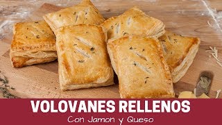 Volovanes de jamón con queso  Muy Fáciles [upl. by Luz]