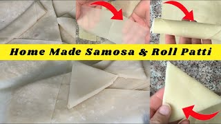 Homemade Samosa amp Roll Patti Recipe by Delicious Food  Easy amp Delicious Snack StepbyStep Tutorial [upl. by Ecille142]