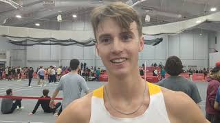 35317 Colin Sahlman Talks Mile Win Current Training At 2024 BU John Thomas Terrier Classic [upl. by Aliekahs695]