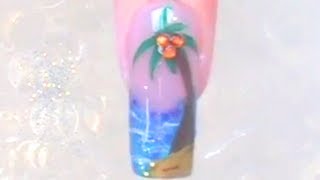 Nail Art Design Tutorial quot Summer feeling quot  ab in den Urlaub [upl. by Noied]