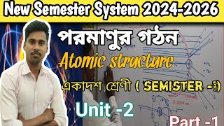 Class 11semister 1Chemistry chapter 2। Rutherford Atomic model in Bengali।Part1।20242026 [upl. by Ellemac]