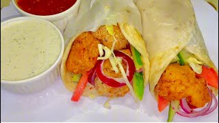 Chicken Zinger Shawarma 🌮 Step by Step Recipe with Sauces amp Pita Bread by Cuisines Cook [upl. by Chiaki]