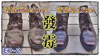 皮鞋還有皮革以及皮件發霉怎麼辦教你如何去除發霉How to deal with moldy leather shoes【三奇小教室】EP2 [upl. by Mulcahy]