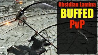 Elden Ring PvP  BUFFED Obsidian Lamina IS CRAZY [upl. by Tomaso]