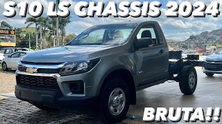 Chevrolet S10 LS Chassis 2024  4x4 Diesel Manual e SEM Caçamba 4K [upl. by Aihsotal]