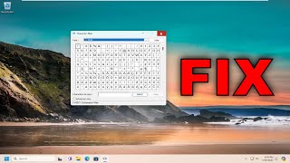 Character Map Not Working in Windows 1110 Solution [upl. by Tova784]