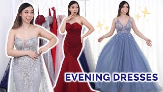 Formal Evening Dress TryOn Haul Part 2 ✨ princess vibes [upl. by Eelasor478]