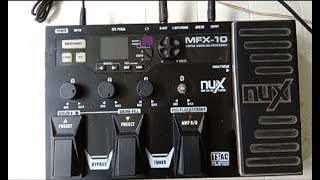 NUX MFX 10 BASIC SET UP  TZO [upl. by Wolf]