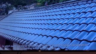 Flexible thin Film Solar cells as Roof tiles By Hanergy China [upl. by Ahsar610]