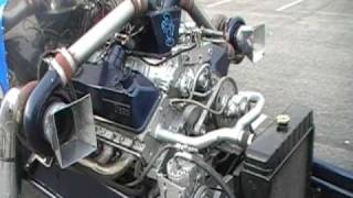 8V92 Detroit Diesel On The Smurf Dragster At Truckin For Kids 2010 [upl. by Oigres143]