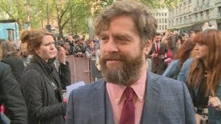 The Hangover Part III premiere Zach Galifianakis interview [upl. by Elisee174]