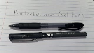 Rollerball Pens vs Gel Pens [upl. by Eimareg]