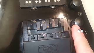 How the intonation works on a Steinberger licensed Bass Bridge [upl. by Nigrom]