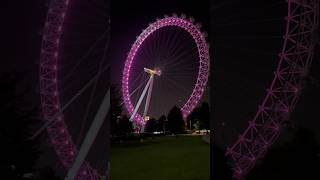 Stunning London Eye at Night A MustSee Light Show 🌟 [upl. by Salisbury]