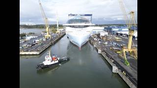 Star of the Seas Iconic Float Out at the Shipyard [upl. by Brandtr]