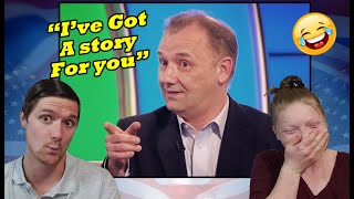 Best Of Bob Mortimer Would I lie To You  Americans React [upl. by Nnylyahs]