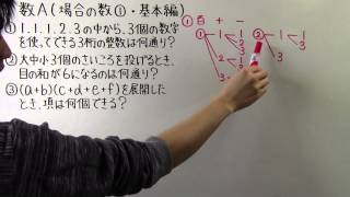 【高校数学】 数A－４ 場合の数① ・ 基本編 [upl. by Eustacia]