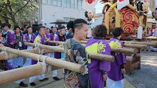 2024113 宇多津 太鼓台祭り 肩比べ12人担きコンテスト [upl. by Caravette]