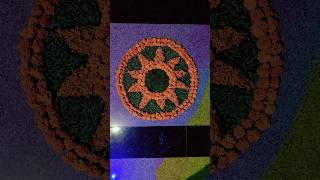 Flowers Rangoli Design For Diwali Festivalshorts ytshorts rangoli diwali decoration design [upl. by Dorothee261]