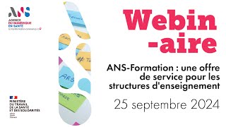 ANS Formation  une offre de service pour les structures denseignement [upl. by Vacla143]