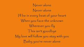 Never Alone Lyrics  Lady Antebellum [upl. by Lebatsirhc]