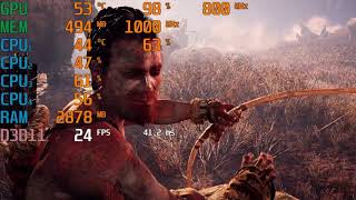 AMD Athlon II X4 640 \ Radeon HD 6670 \ Far Cry Primal 720p low settings [upl. by Mira]