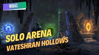 ESO NECROM  ARENA EN SOLITARIO VATESHRAN HOLLOWS  NIGROMANTE STAMINA BUILD [upl. by Einon]