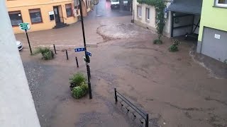 Regionale Unwetter in Südwestdeutschland [upl. by Ilak]