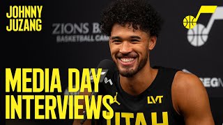 JOHNNY JUZANG 202324 Media Day Availability 🎙️  UTAH JAZZ [upl. by Lian]