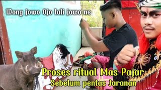 Proses Ritual mas Pajar prabu Celeng jaranan Mawar Melati Langgeng Budoyo dibalik layar [upl. by Broadbent921]