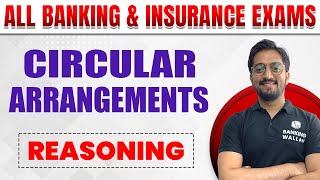 Circular Arrangements Reasoning Tricks  Circular Arrangement For Bank Exam  Circular Arrangement [upl. by Rebme]