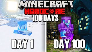 I Survived 100 Days in a Modded FROZEN WASTELAND in Minecraft [upl. by Kendricks]