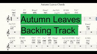 Autumn Leaves Backing Track [upl. by Abita792]