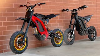 72v Sur Ron with MINI SUPERMOTO wheels [upl. by Rendrag65]