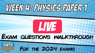 GCSE Physics Paper 1 Week 4 Questions Walkthrough Replay  Print and Practice [upl. by Sauder]