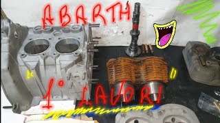 Fiat 500 abarth  lavori parte testata e cilindri [upl. by Anima]