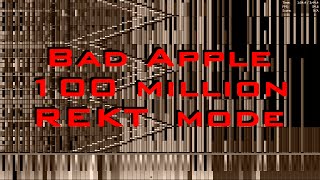 Black MIDI175 Subs Special Bad Apple Rekt Mode 100 Million Total No Lag [upl. by Redneval]