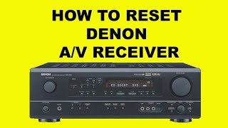 How To Reset DENON AV Receiver [upl. by Prissie]