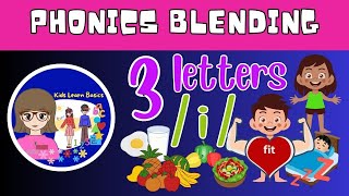 Three Letter Words Preschool Learning  3 Letter Words Kids Education Video  3 Letter Words [upl. by Aicined927]