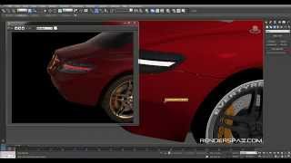 Tutorial Car Rear Tail Lights In Vray [upl. by Thevenot]