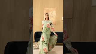 Master peace silk dress 👗fashion clothing viralvideo [upl. by Alika987]