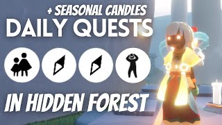 Todays Daily Quests in Hidden Forest  Sky Children of the Light [upl. by Aneem269]