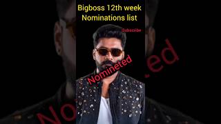 Bigboss telugu 8 12th week nominations list letest updates bigboss biggboss [upl. by Namielus927]